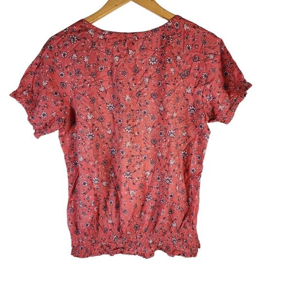Eddie Bauer Coral Floral Top - Picture 3 of 10